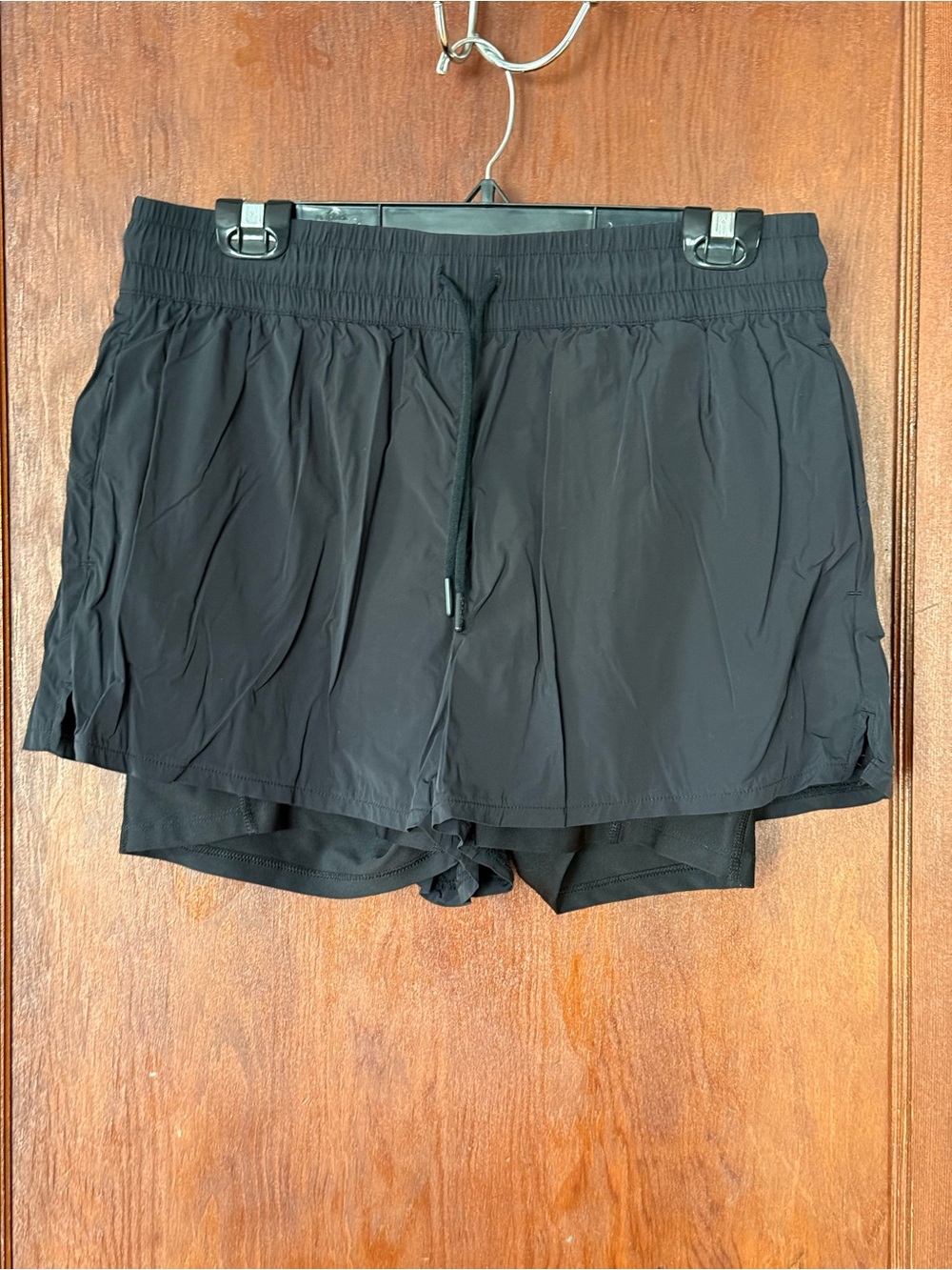 Spyder Black Athletic 2-in-1 Running Shorts